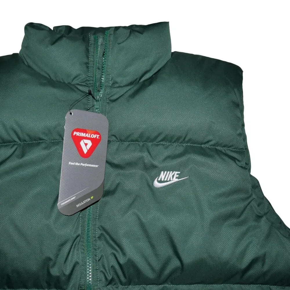 Nike Sportswear Club Primaloft Water-Repellent Puffer Vest Men’s Size M Green